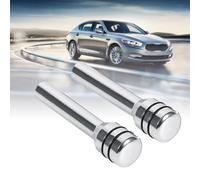 Keenso Cubierta de Pasadores de Cerradura de Puerta de Coche, Pasadores de Perilla de Cerradura de Puerta Interior de Aleación de Aluminio para Mayor Seguridad, 2 Piezas de Ajuste Universal para la