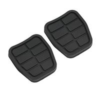 Keenso Cubierta de Pedal de Freno de 2 Piezas de Automóvil, Almohadillas de Pedal de Embrague de Freno de Goma Cubiertas 321721173 Piezas de Automóvil Negro de Reemplazo