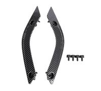 Keenso Cubierta de Perilla de Puerta, 2 Piezas de Manija de Agarre de Puerta Interior, Cubierta de Inserción, Moldura con Apariencia de Fibra de Carbono, Reemplazo para JK 2011 2018