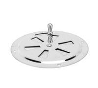 Keenso Cubierta de Ventilación Redonda de 4 Pulgadas, Rejilla de Ventilación de Acero Inoxidable 316 de Grado Marino con Perilla Lateral Ajustable, para Barcos, Yates, Casas, Caravanas