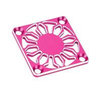 Keenso Cubierta del Ventilador de Refrigeración RC, Cubierta Protectora Universal del Ventilador de Aleación de Aluminio de 30x30 Mm para Disipador Térmico del Motor ESC (Rosa roja)