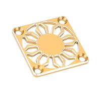 Keenso Cubierta del Ventilador de Refrigeración RC, Cubierta Protectora Universal del Ventilador de Aleación de Aluminio de 30x30 Mm para Disipador Térmico del Motor ESC (GOLD)