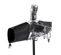 Keenso Cubierta Impermeable para Linterna de Cámara DSLR, Difusor de Luz, Cierre Rápido, Adecuada para Marcas de Series Completas, Compacta y Portátil, Negra, 26,4 * 11 Pulgadas