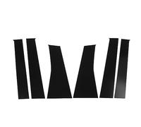 Keenso Cubierta para Postes del Pilar B, Moldura de Ventana de Plástico PC Negro Brillante para ASX 2011 a 2020, con Adhesivo de Doble Cara para Protección contra Rayones