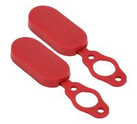 Keenso Cubierta para Scooter eléctrico, 2 Piezas de Goma Puerto de Carga para Scooter Cubierta Impermeable Accesorio para Scooter eléctrico Rojo para Pro Scooter eléctrico