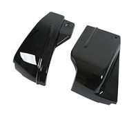 Keenso Cubiertas de Carenado Lateral para Batería de Motocicleta, Material ABS, Elegante Diseño Cromado, Reemplazo Perfecto para Conductores de VStar 650, DragStar 650, XVS650 (BLACK)