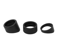 Keenso Cubiertas de Ocular de Goma Suaves de 3 Piezas para Microscopio, Protectores Oculares Protectores de 33 Mm para SW SM ZM, Reducen Las Interferencias y Protegen los Ojos, Ideales para