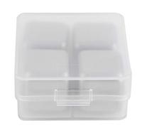 Keenso Cubitos de Hielo de Acero Inoxidable para Whisky, Piedras de Hielo Reutilizables para Suministros de Fiesta en Bar, Juego de 4 con Caja de Almacenamiento para Whisky, Cerveza, Vino, Bar (#1)