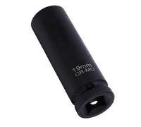 Keenso Dados de Impacto de Pared Delgada, 19 Mm, Accionamiento de 1/2 Pulgada, Acero CR MO de 6 Puntos con Acabado Superficial Fosfatado para Mantenimiento y Reparaciones Automotrices