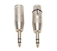 Keenso de 6.5 Mm a XLR Adaptador Pristine Sound 2pcs Establecido para EQS y Tambores Eléctricos Compact y Portátiles para Viajes Consultorio de Oficina