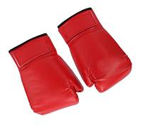 Keenso de Boxeo para Adultos de Boxeo de Entrenamiento de Cuero de PU Forro de Látex de 10 Oz 25x15 Cm para Hombres y Mujeres Muay Thai Sanda Entrenamientos Práctica de Bolsa de Sparring (Rojo)