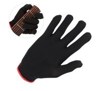 Keenso de Guitarra, Protector de Dedos de Nailon Negro para Músicos, Ajuste Cómodo para Principiantes y Profesionales que Tocan Guitarra, Violín, Banjo, Ukelele (S)