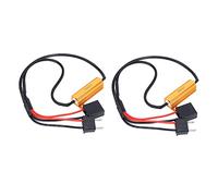 Keenso Decodificador de Faros Delanteros LED de 1 par, Decodificador LED H7 50W 6ohm Cancelador de Errores de Flash de Resistencia de Carga para la Señal de Giro del Faro del Automóvil