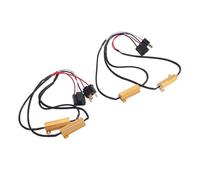 Keenso Decodificador de Resistencia LED, 50W 6ohm Cancelador de Errores Antiparpadeo Plug and Play, con Material de Cobre ABS Resistente Al Calor, para Bombillas LED Luz de Señal de