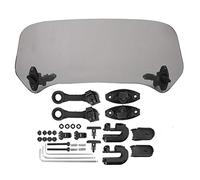 Keenso Deflector de Parabrisas de Motocicleta, Alerón de Extensión de Parabrisas Universal de 28 Mm Deflector de Aire de Parabrisas con Bisagra de Brazo de Extensión(Transparente pequeño)