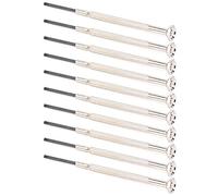 Keenso Destornillador Profesional de 10 Piezas, Herramientas de Destornillador de Reparación de Acero Inoxidable para Flauta, Clarinete, Saxofón, Juego de Metal Antioxidante, Mano de Obra Fina,