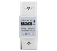Keenso Digital Din Rail Electric Meder XTM35S 220 V para Gestión de Energía, Medidor de KWh Conveniente