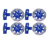 Keenso Disco de pinza RC Disco de freno de cubo de rueda hexagonal de metal 43 mm 4 piezas para coche UDR 1 7 RC, detalle de freno simulado, instalación fácil, accesorios para uso