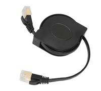 Keenso Diseño Plano Retráctil de Alta Velocidad 10Gbps del Cable Ethernet Cat7 para Juegos y Streaming de 1,5 M