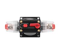 Keenso Disyuntor de Automóvil Aleación ABS Disyuntor de Reinicio de Audio DC 12V a 24V 20A 30A 40A Reinicio Manual para Automóvil Camión Barco Bicicleta Amplificador de Audio Protección contra (30A)