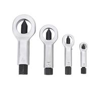 Keenso Divisor de Tuercas de 4 Piezas, Kit de Herramientas de Acero para Rodamientos de Alta Resistencia para Extracción de Tuercas Dañadas, Uso Automotriz y de Taller