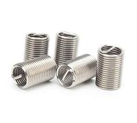 Keenso El Kit de Reparación de Insertos de Hilo de la Prohibición de Acero Inoxidable de Alta Resistencia para Mejorar la Resistencia Al Subproceso con Materiales con una Ruta Baja, 5 Piezas para