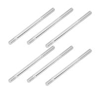 Keenso Elementos de fijación resistentes al desgaste, amplia aplicación para microtiller y cortacésped, 30 piezas, zinc azul y blanco (M6 x 90)