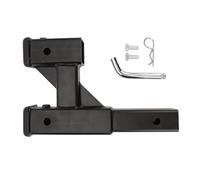 Keenso Elevador de Enganche de Remolque, Acero, Rango de Extensión de 9,65 Pulgadas, Adaptador Extensor de Enganche Negro para Automóvil, SUV, Camioneta, RV con Puerto de Remolque de 2