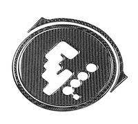 Keenso Embellecedor del Panel de Palanca de Cambios de Fibra de Carbono, Artesanía Sofisticada, Resistente Al Desgaste, Fácil de Limpiar, con Cinta Autoadhesiva, para MX5 Roadster NC (Volante a la