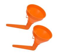 Keenso Embudo de Gasolina de 5,1 Pulgadas, Embudo de Aceite de Plástico de Polietileno de Grado Industrial con Manguera Desmontable y Pantalla de Filtro de Aleación Incorporada, para