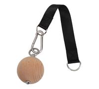 Keenso Empuñaduras de Dominadas, Entrenamiento de Fuerza del Brazo, Pelota de Dominadas de Madera para Ejercicio de Antebrazo con Mango Auxiliar para Barra de Agarre Neutro