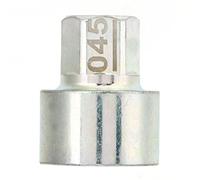 Keenso Enchufe de Tuerca Antirrobo, Llave de Bloqueo de Rueda Reemplazo de Enchufe de Tuerca Antirrobo para 1 3 5 6 7Series X1 X2 X3 X4 X5 X6 Z4(045) Pernos de Rueda