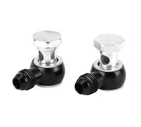 Keenso Enfriador de Aceite 6AN Accesorios Banjo Hierro Conector de Enfriador de Aceite de 90 Grados 1 Rosca 4NPSM 0.521 Pulgadas OD Apto para GM 4L80E 1997 a Mediados de 2010 para Reparación de (B)