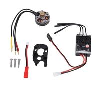 Keenso ESC sin Escobillas, Combinación de Controlador de Velocidad 30A de Aleación de Aluminio para Orugas Axial SCX24, Fácil Instalación, Control Estable, Actualización de Alto Rendimiento