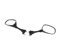Keenso Espejo Retrovisor de Motocicleta, Espejo Lateral de Motocicleta de Aluminio ABS, Vista Panorámica Ajustable de 360 grados, Soporte M6 para Conductores para ZX 6R 2005 2008 ZX 10R 2004 2010