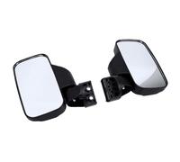 Keenso Espejo Retrovisor para UTV, Par de Espejos Laterales Gran Angular | Vidrio HD Reduce Puntos Ciegos, Material ABS, Abrazadera Resistente para SXS