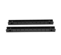 Keenso Estante de Almacenamiento de Cebo de Pesca de 2 Piezas, Construcción de ABS, Diseño de Gancho Conveniente para Yate, Lancha Rápida, con Fácil Instalación para Almacenamiento (Black)