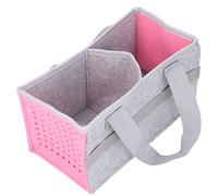 Keenso Estuche de Tela de Fieltro, Separador, Resistente a Rayones, Hueco, Estuche de Transporte Plegable, Gran Capacidad, Portátil, para Uso en Exteriores (Rosa)