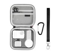 Keenso Estuche de Viaje Protector para Cámara Bolsa de Almacenamiento Portátil a Prueba de Golpes para GO Ultra, Diseño Compacto y Liviano, para Viajeros/entusiastas del Aire Libre, Cuero PU, 5.6 X