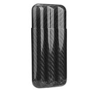 Keenso Estuche para cigarros - Estuche para cigarros de Fibra de Carbono Humidors 3 Tubos Funda de Almacenamiento para portapuros