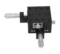 Keenso Etapa Lineal XY, Etapa de conversión Lineal de precisión Manual de micrómetro SEMY60-AC Guía de Rodillos transversales para cojinetes de Deslizamiento, Eje XY, 60x60x40mm