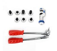 Keenso Expansor de Tubería de Conmutación Versátil con 7 Cabezas de Expansión para Tuberías de Cobre/aluminio de 10-28 Mm, Ideal para Plomero y Hogar