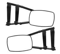 Keenso Extensiones de Espejo Lateral para Remolque, 1 par de Extensores de Espejo de Remolque Izquierda Derecha 360 Grados Ajustable Extensión de Clip de Seguridad Mejorada para Coche,