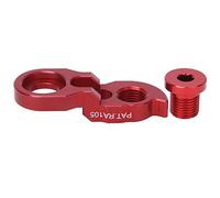 Keenso Extensor de la suspensión del Cambio, RA105 Riesgo Bicicleta Suspensión de la extensión del Cambio de la Bicicleta Marco de la Bicicleta Extensor del Gancho de la Cola para 34T-52T(Rojo)