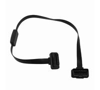 Keenso Extensor de la Toma OBDii, Alargador para Alargar oa Salida de Conexión de coche, Conector OBD 2 Macho a Hembra 16 Pines