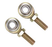 Keenso Extremo de barra de acero inoxidable, articulación doméstica, orificio de bola de 1 2 pulgadas, rosca exterior 1 2 20 LH, pieza universal, con carga lateral de 12200 Lb para coches, vehículos
