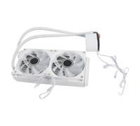 Keenso Fan de 120 Mm PWM Fan Argb Sync CPU Enroler para LGA2066 1150 1151 1155 1156 1200 1700, Ventilador de Enfriamiento de Agua Eficiente para Sistemas Informáticos de Alto Rendimiento (WHITE)