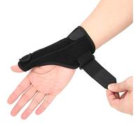 Keenso Férula de dedo ajustable y soporte de muñeca, pulgar Sports Resorte de muñeca Protector antiesguince Cinturón elástico Protección de estabilizador de dedos ajustable