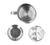 Keenso Filtro de Aceite Infusor de la Olla Batir Botella de Separador de Aceite de Acero Inoxidable para Contenedor de Almacenamiento (1.5L)