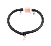 Keenso - Filtro de combustible universal para motocicleta, kit de filtro de combustible pequeño con clips de tubo, juego de tubos de gas